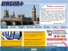 Tablet Screenshot of corsilinguapiu.com